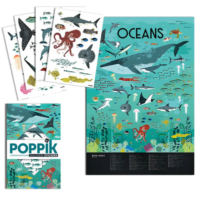 Poppik Discovery Sticker Poster - Ocean
