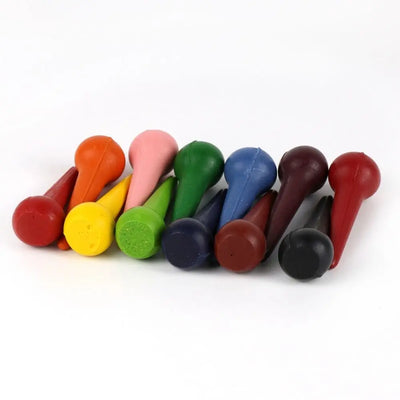 OkoNorm Beeswax Crayon Cones, 12 Colours