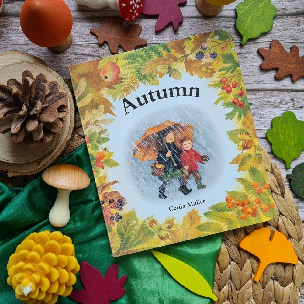 Autumn toys, books and decorations for children