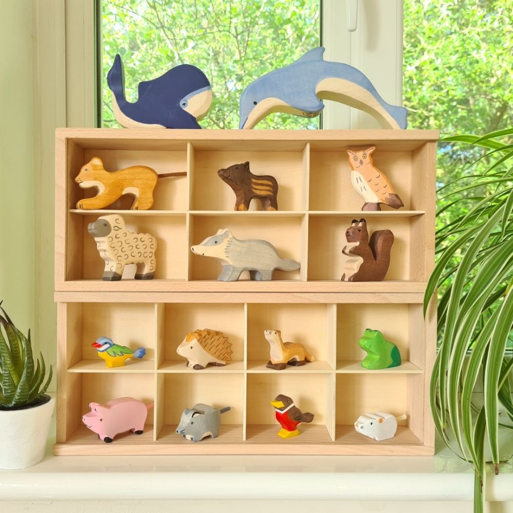 Wooden animal toys for children