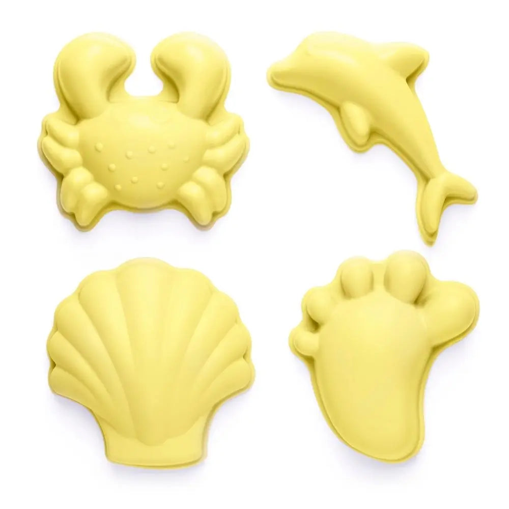 Scrunch Sand Moulds - Footprint Set in Lemon