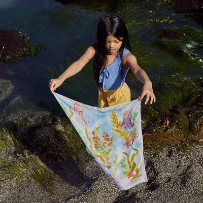 Sarah's Silks Mini Playsilk - Kelp Forest