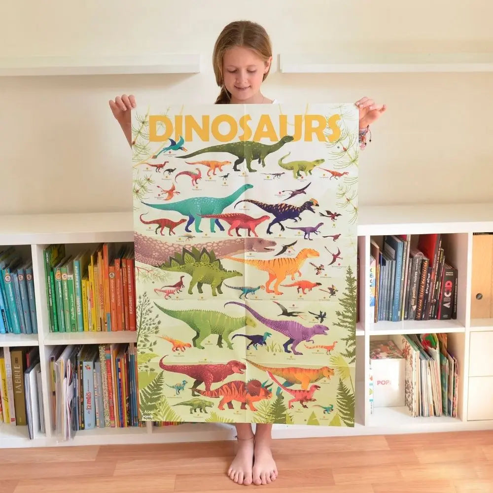 Poppik Discovery Sticker Poster - Dinosaurs