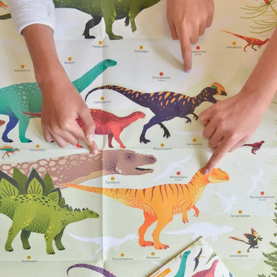 Poppik Discovery Sticker Poster - Dinosaurs