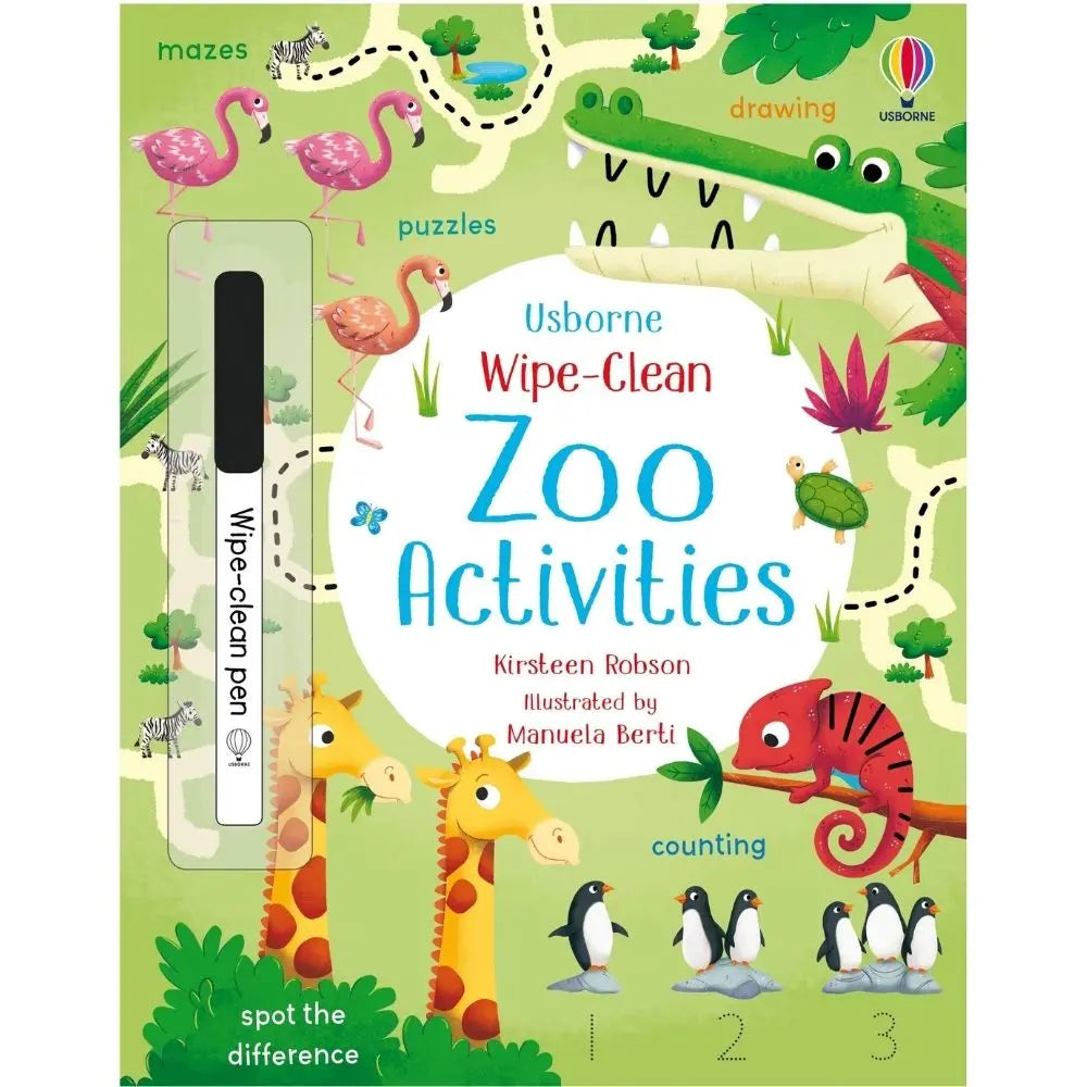 Usborne Wipe-Clean Zoo Activities