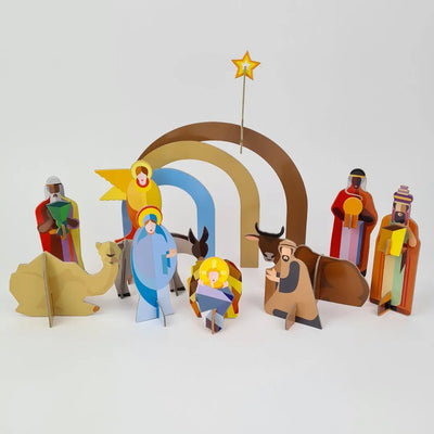 Studio Roof Christmas Crib - 3D Nativity Scene
