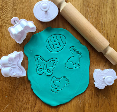 Spring Cookie Cutters with Stamp