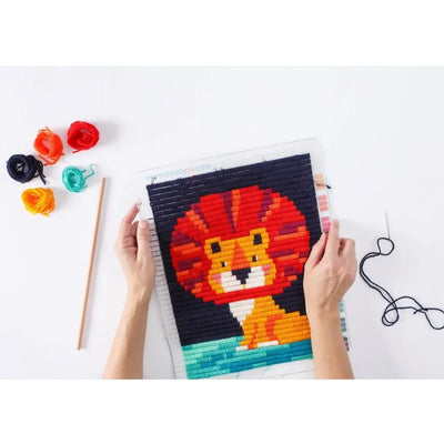 Sozo Wall Art Embroidery Kit - Lion