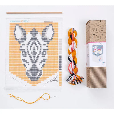 Sozo Wall Art Embroidery Kit - Zebra