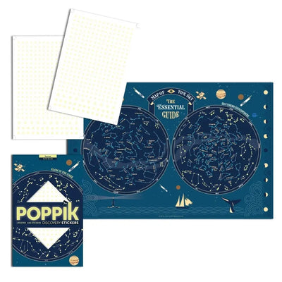 Poppik Discovery Sticker Poster - Skymap (Glow In The Dark)