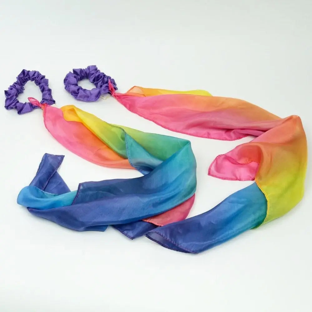 Sarah's Silks Wrist Streamers - Rainbow