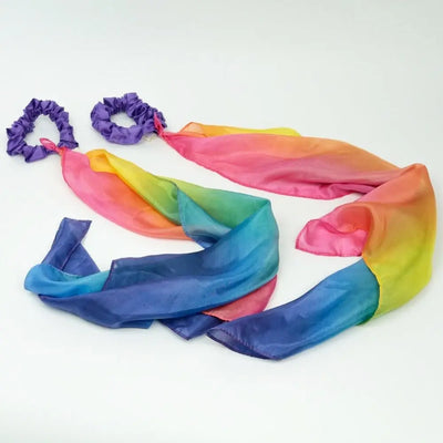 Sarah's Silks Wrist Streamers - Rainbow