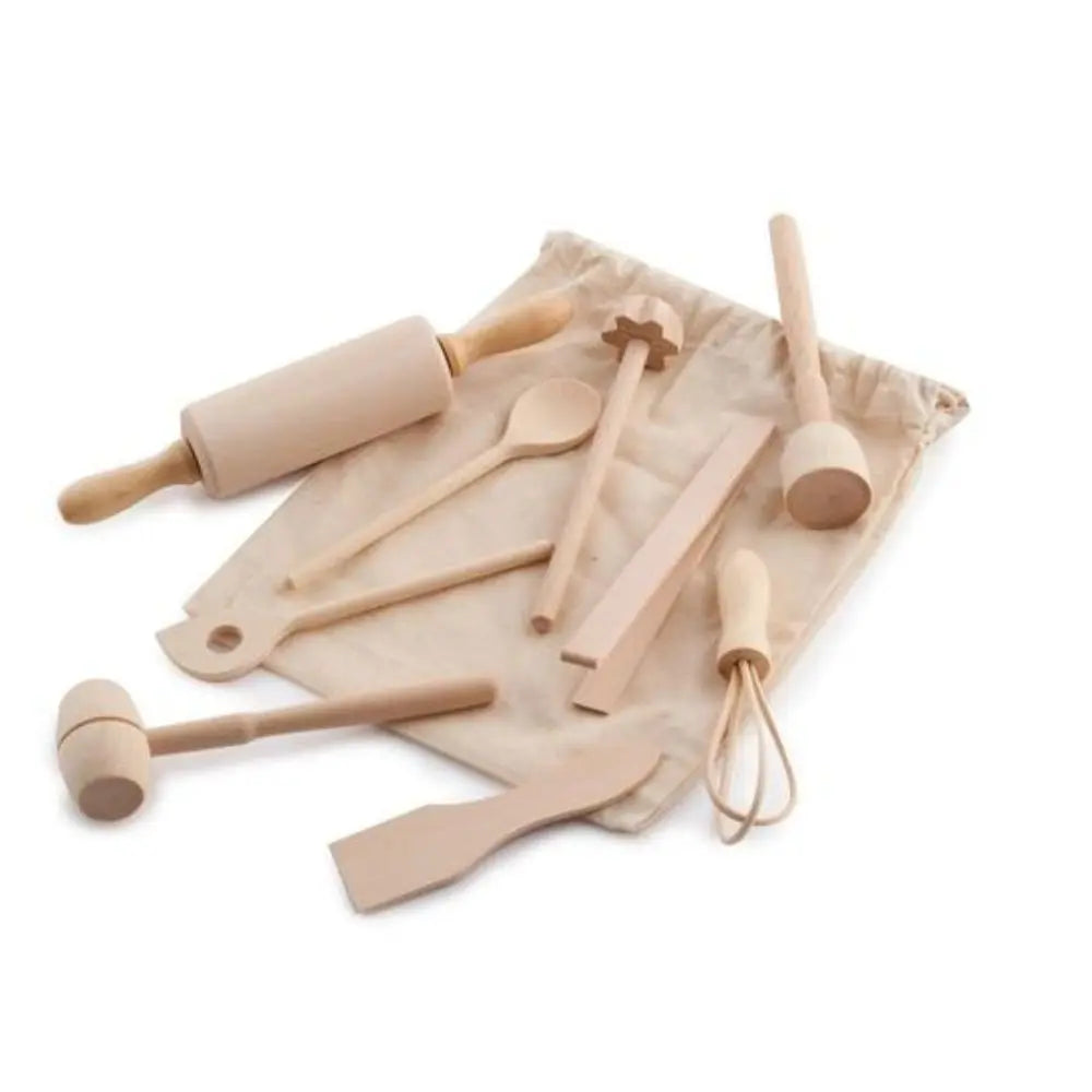 Child Size Wooden Utensil Set