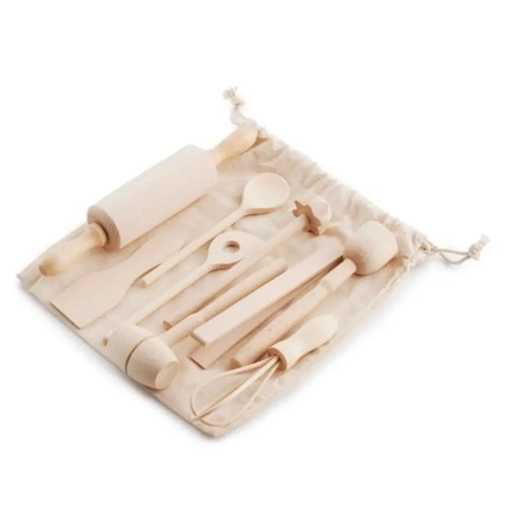 Child Size Wooden Utensil Set