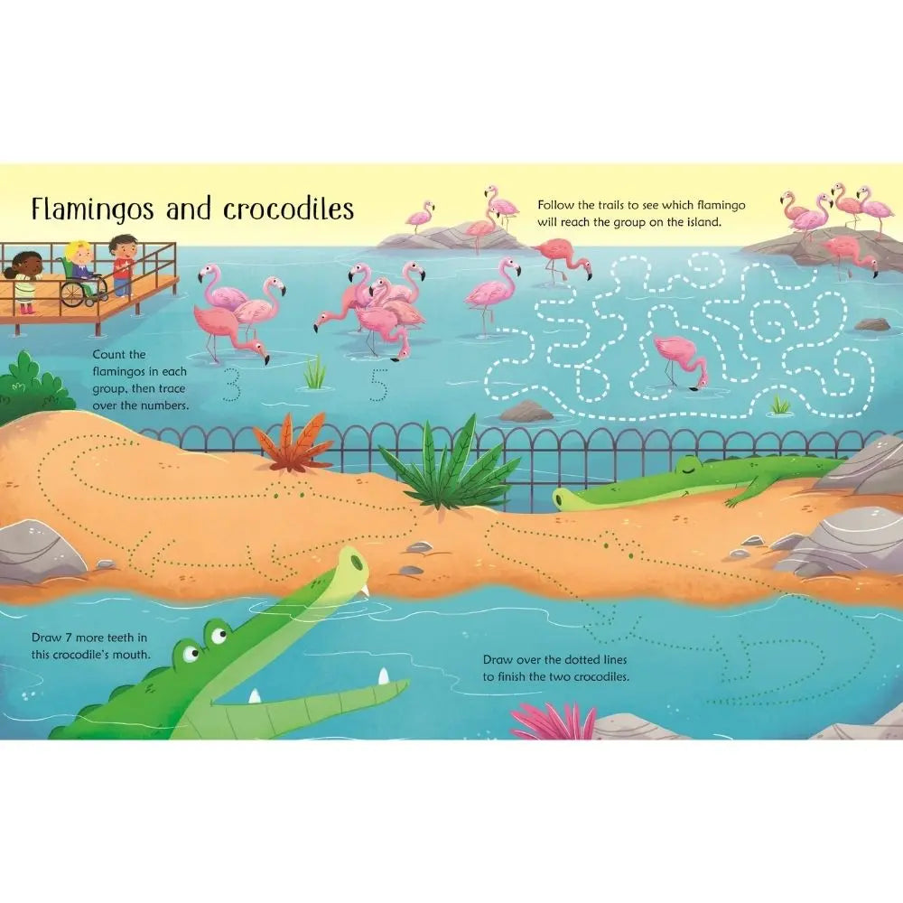 Usborne Wipe-Clean Zoo Activities