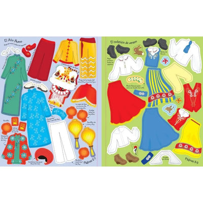 Usborne Sticker Dolly Dressing Costumes Around the World