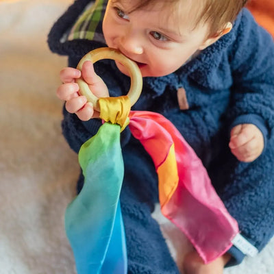 Sarah's Silks Rainbow Teether