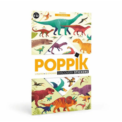 Poppik Discovery Sticker Poster - Dinosaurs