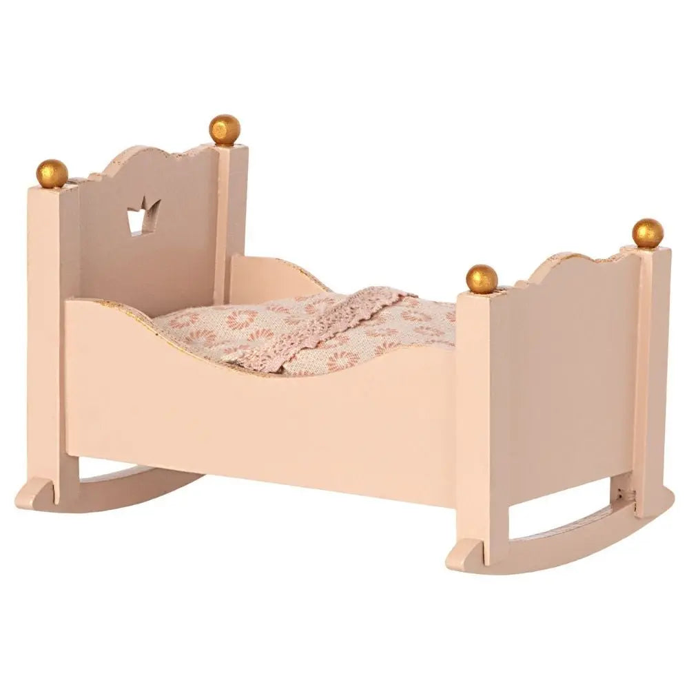 Maileg Cradle for Baby Mouse - Rose