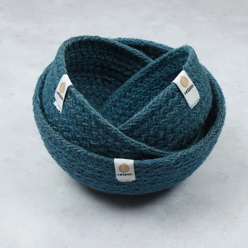 Respiin denim jute bowls