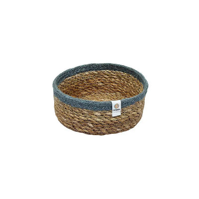 Respiin small seagrass and jute basket