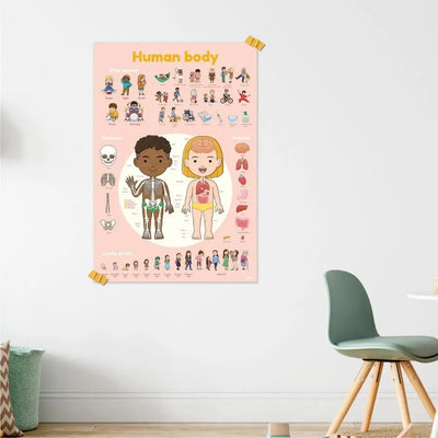 Poppik Discovery Sticker Poster - Human Body