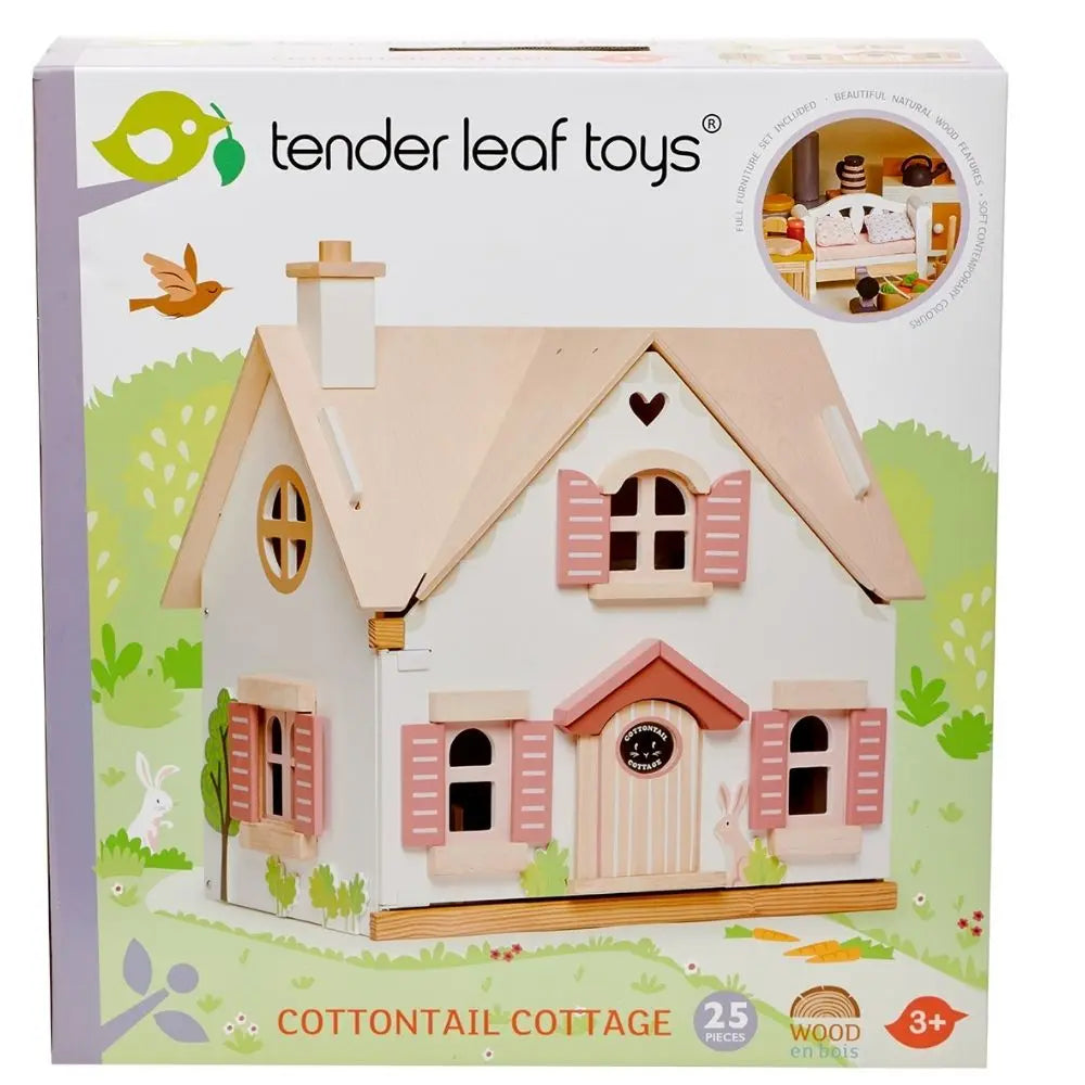 Tender Leaf Toys Cottontail Cottage With Furniture