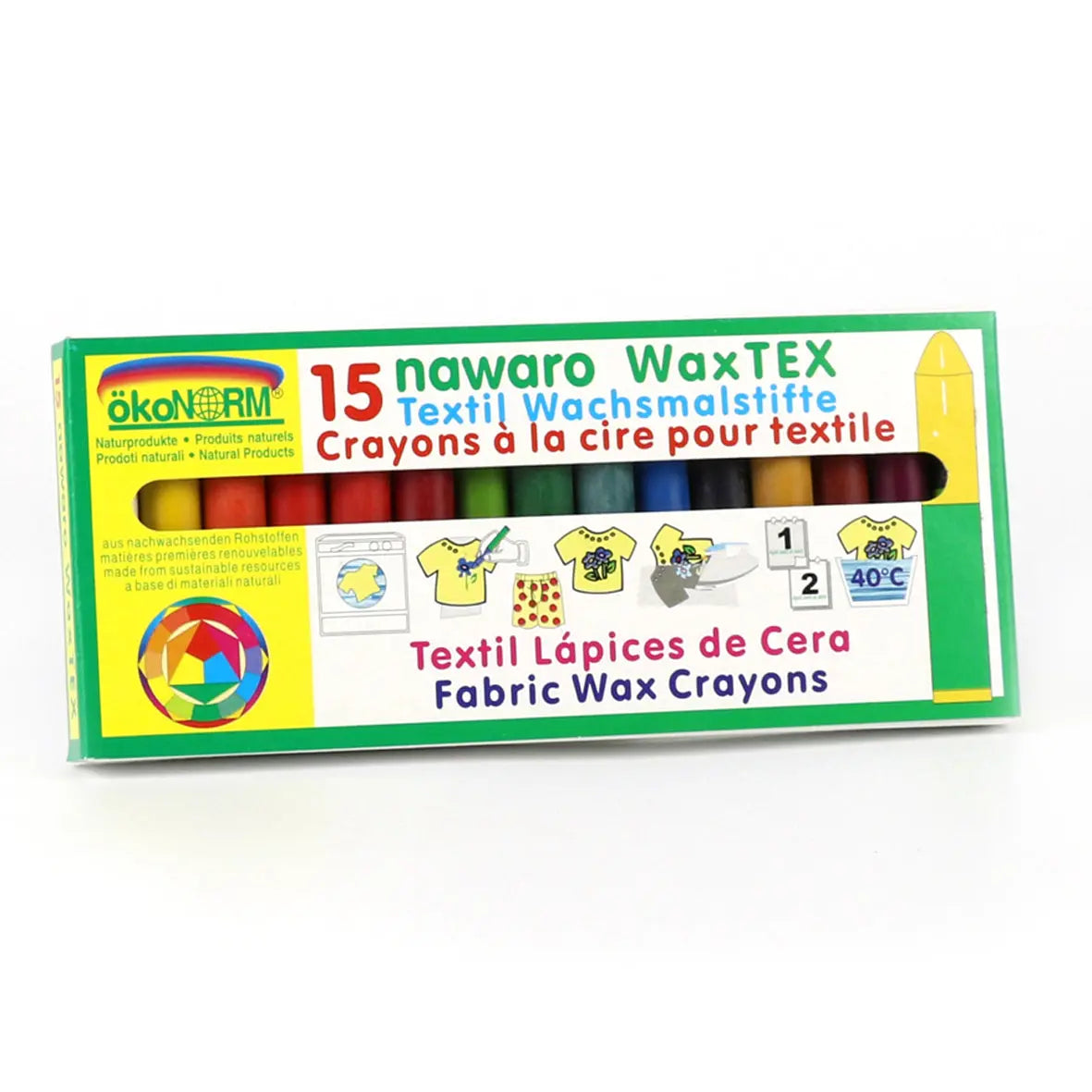 Natural textile crayons