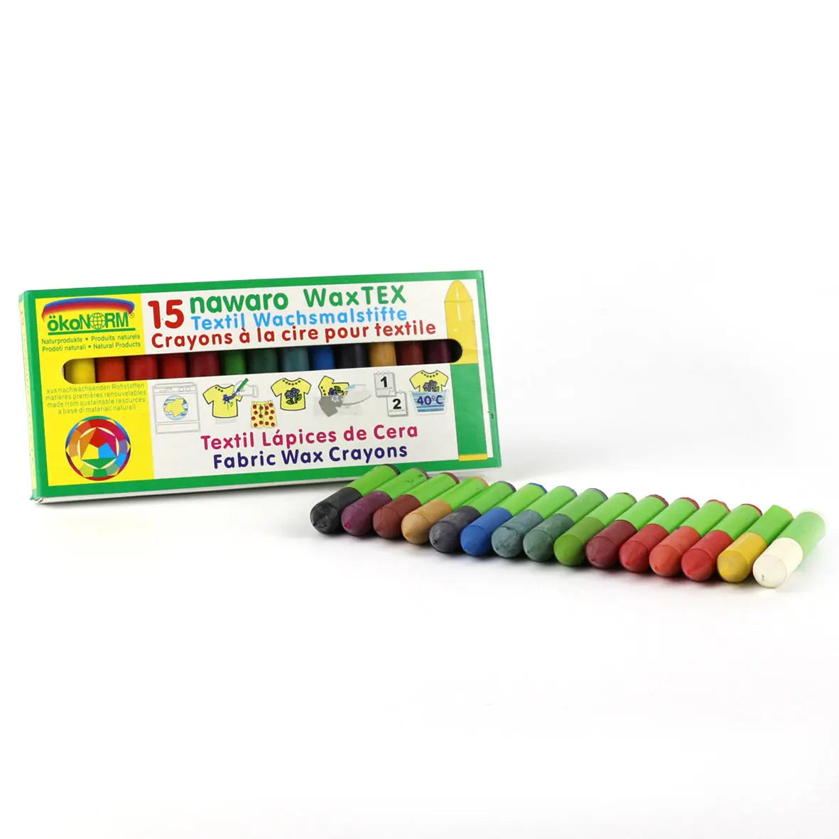 OkoNorm beeswax crayons for textile
