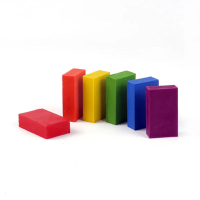 Natural beeswax crayon blocks