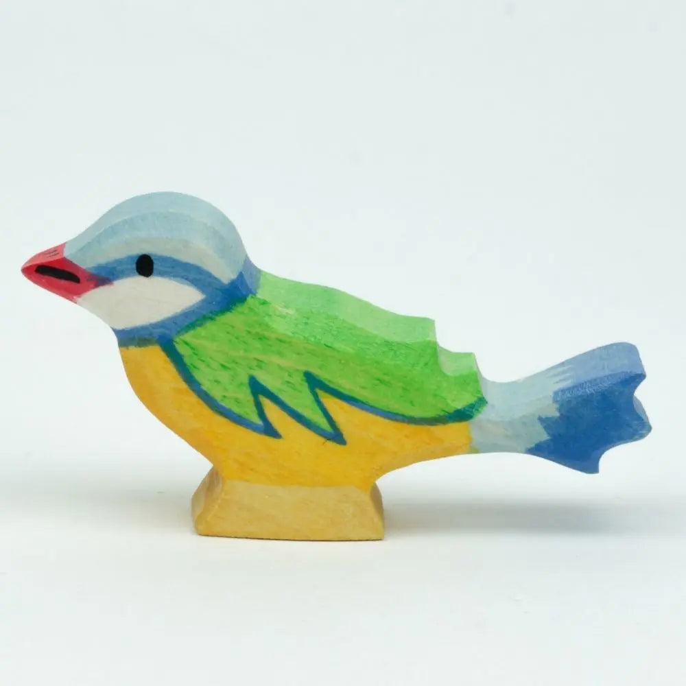 Holztiger blue tit wooden toy