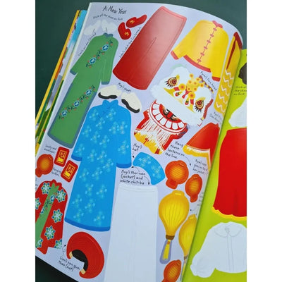 Usborne Sticker Dolly Dressing Costumes Around the World