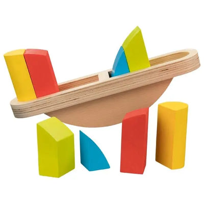 Wooden balance game