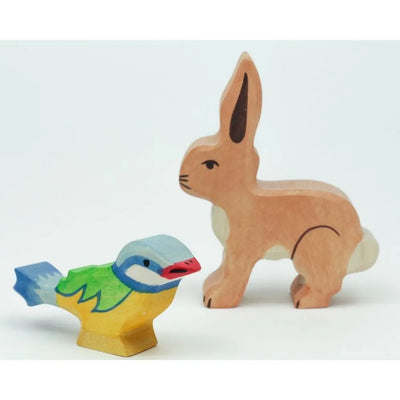 Holztiger blue tit wooden toy