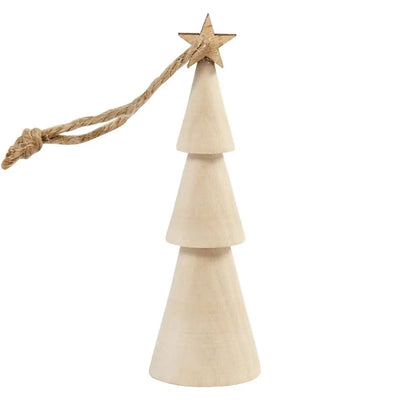 Wooden Christmas Tree Decoration