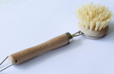 child size wooden dish brush