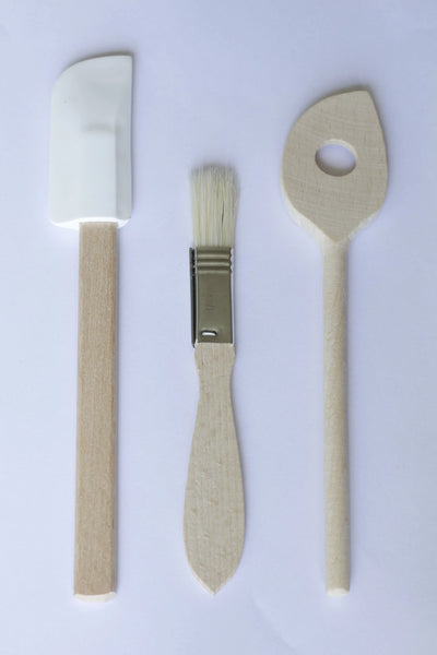 Children's wooden utensils set