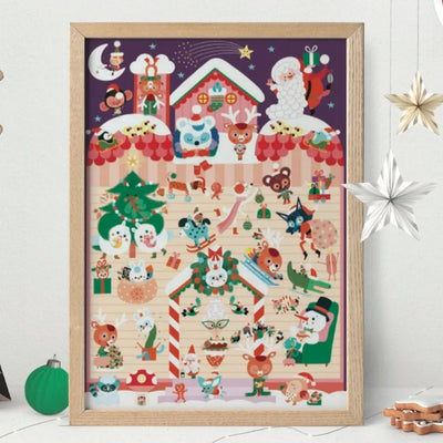 Poppik Mini Discovery Sticker Poster - Christmas