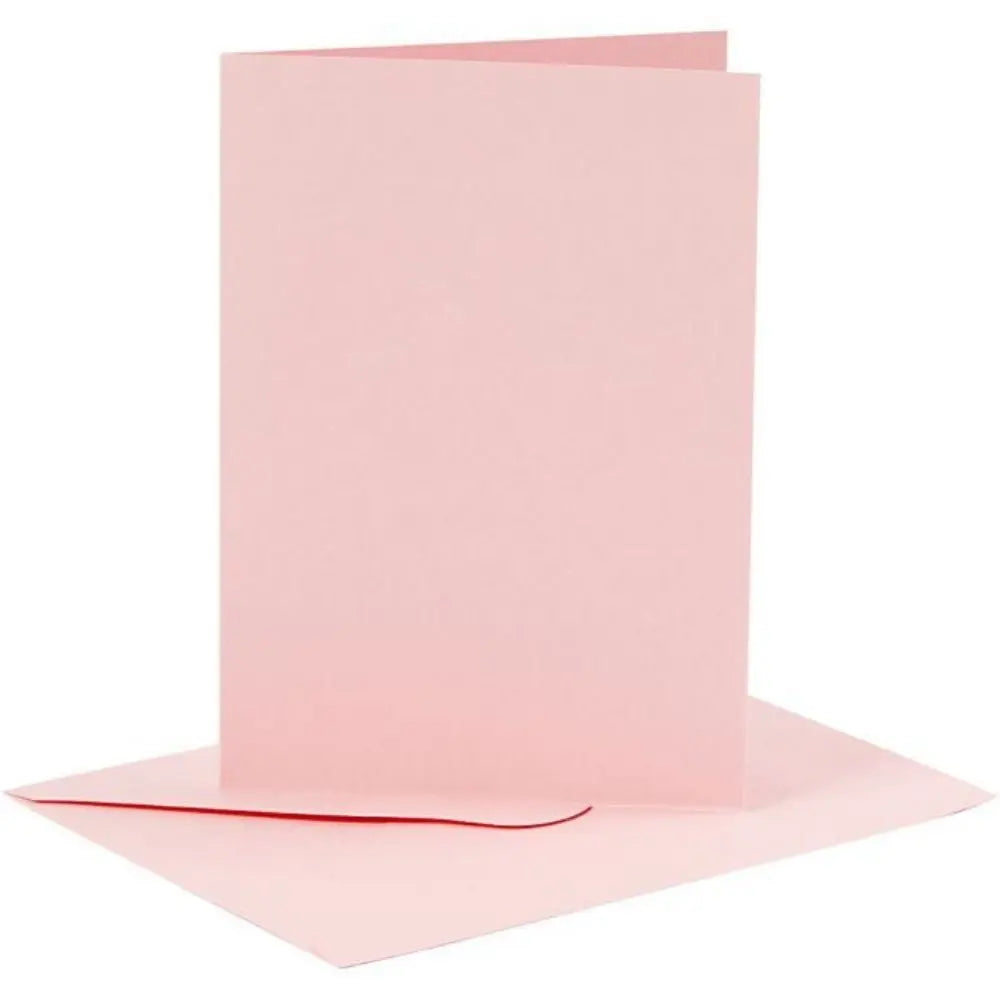 Blank Cards And Envelopes - Set Of 6, Rose