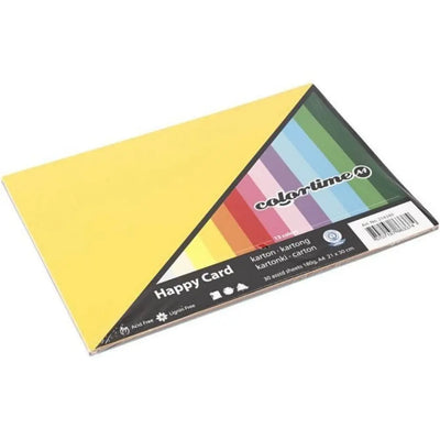 Coloured Card, A4, Spring Colours - 30 Sheets