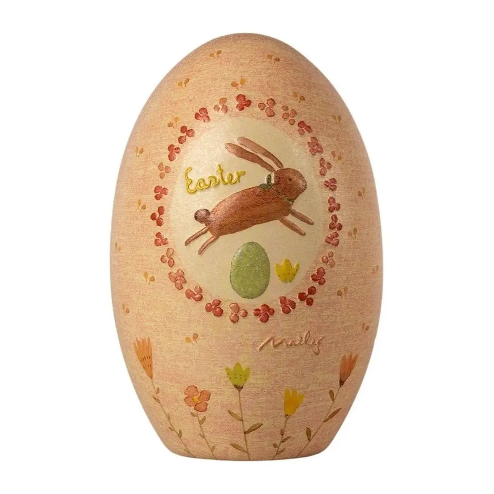 Maileg Metal Easter Egg, Fillable - Pink