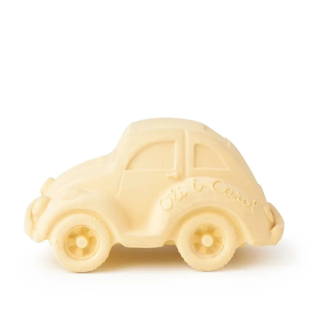 Oli & Carol Natural Teether And Bath Toy - Vanilla Beetle Car