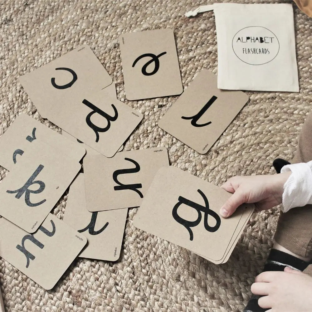 Cursive Coach Coach House Cursive Alphabet Flashcards – Beesybox