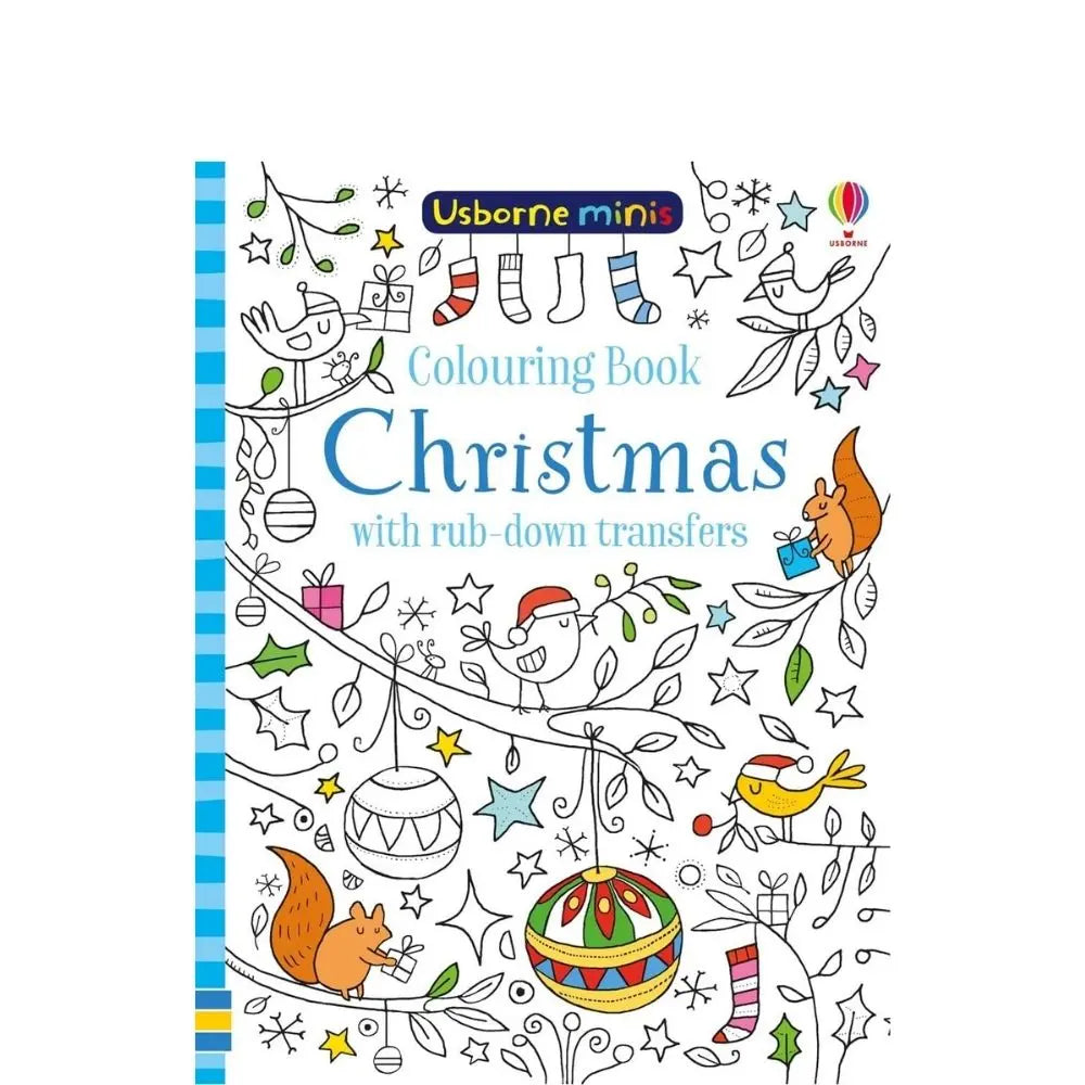 Usborne Christmas Colouring Book With Rub-Down Transfers