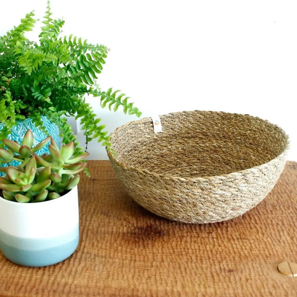 ReSpiin Large Seagrass Bowl - Natural