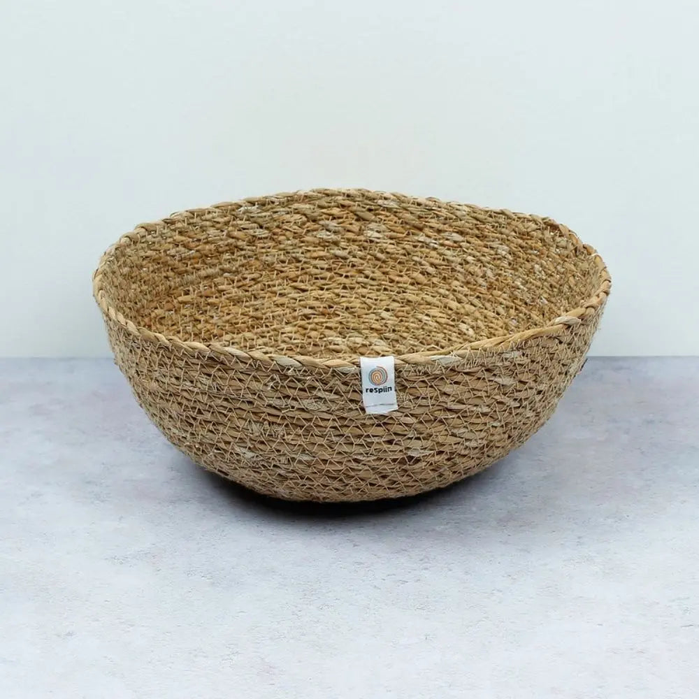 ReSpiin Large Seagrass Bowl - Natural