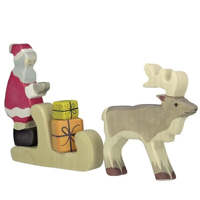 Holztiger Santa and his sleigh 