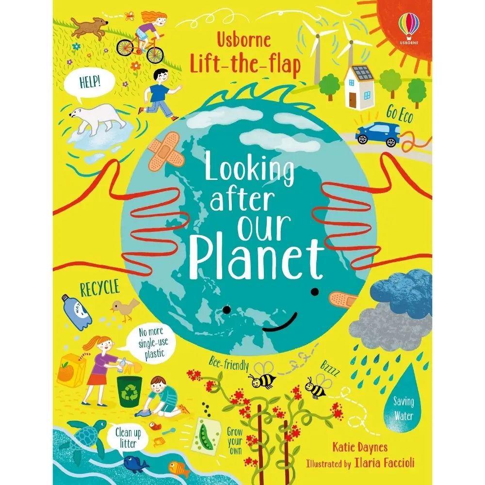Usborne Lift-the-Flap Looking After Our Planet book for children