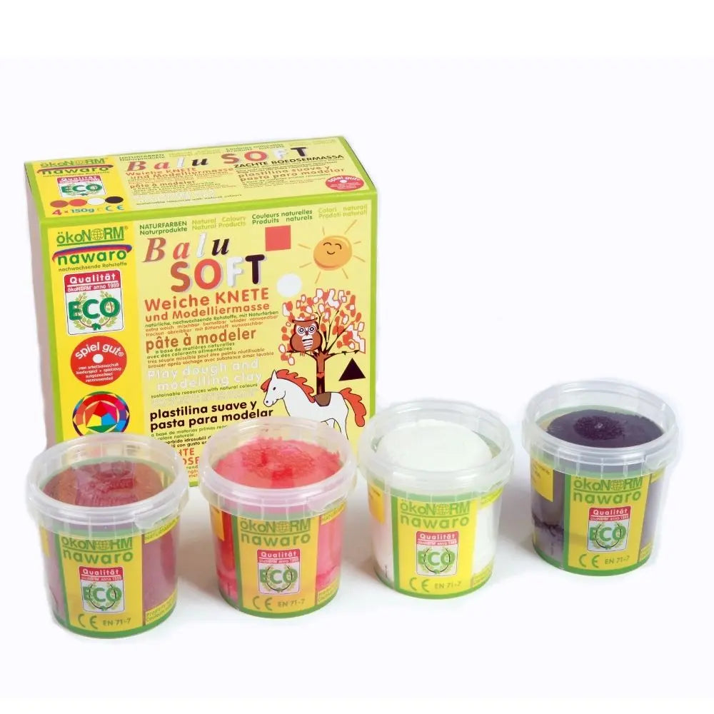 OkoNorm Eco Play Dough - 4 'Balu' Colours Set