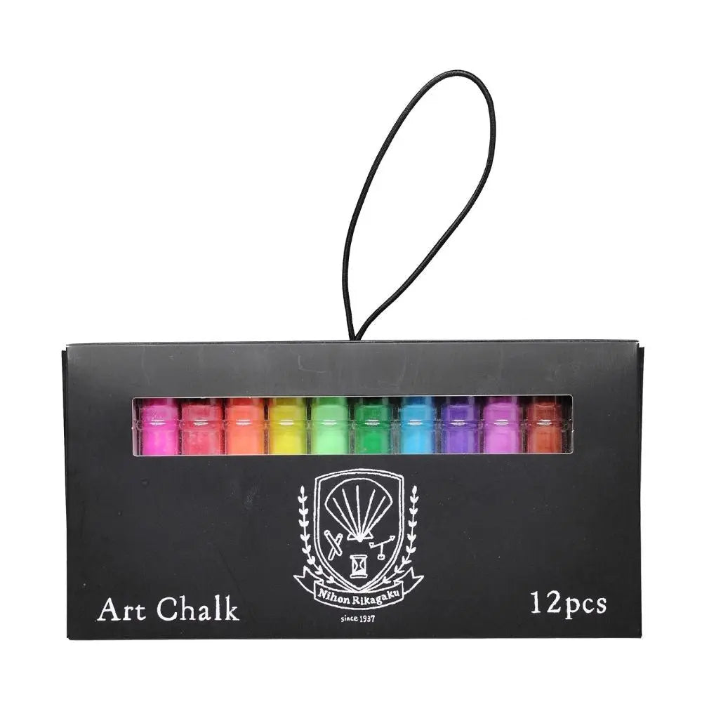 Kitpas Rikagaku Dustless Art Chalk - 12 Colours